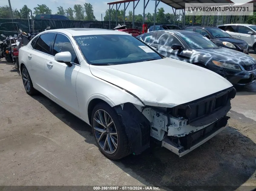 2018 Volvo S90 T5 Momentum VIN: LVY982MK1JP037731 Lot: 39815997