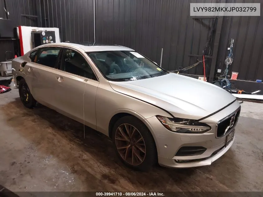 2018 Volvo S90 T5 Momentum VIN: LVY982MKXJP032799 Lot: 39941710