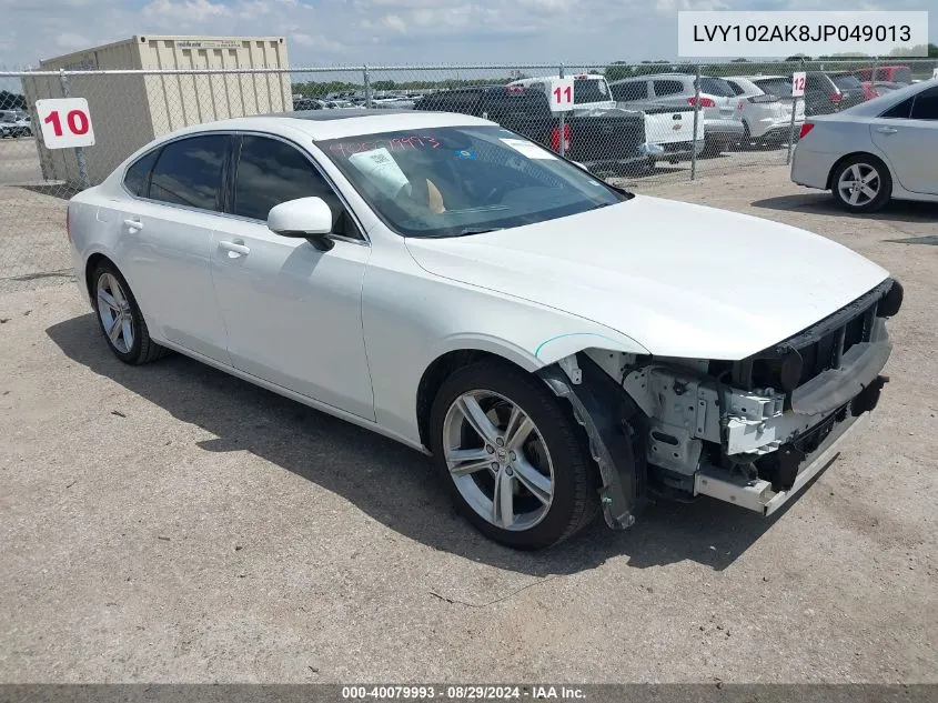 2018 Volvo S90 T5 Momentum VIN: LVY102AK8JP049013 Lot: 40079993