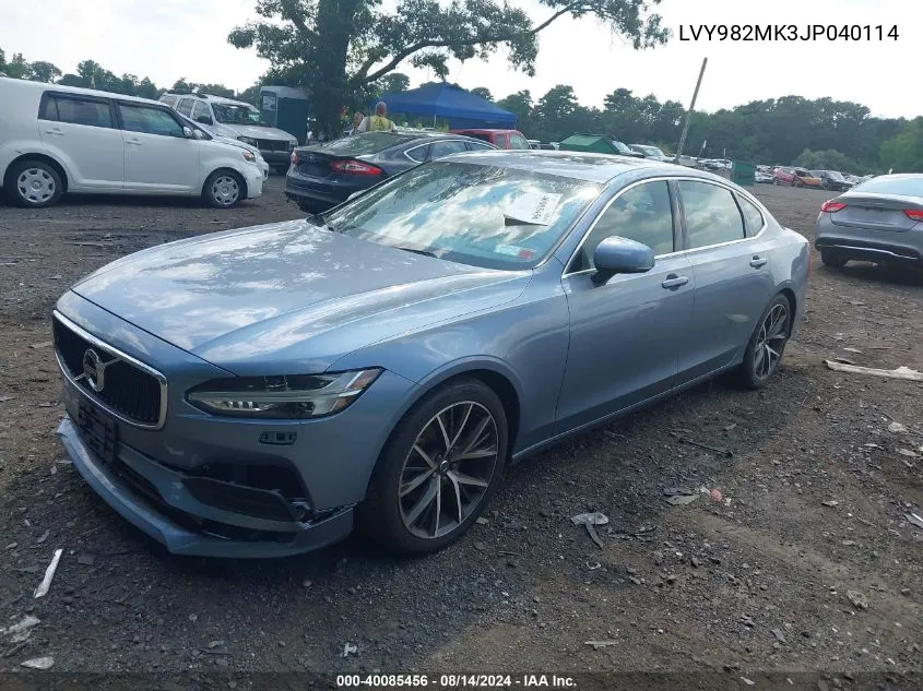 LVY982MK3JP040114 2018 Volvo S90 T5 Momentum