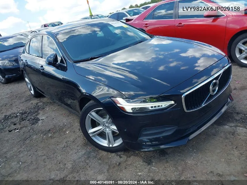 LVY982AK6JP029158 2018 Volvo S90 T5 Momentum