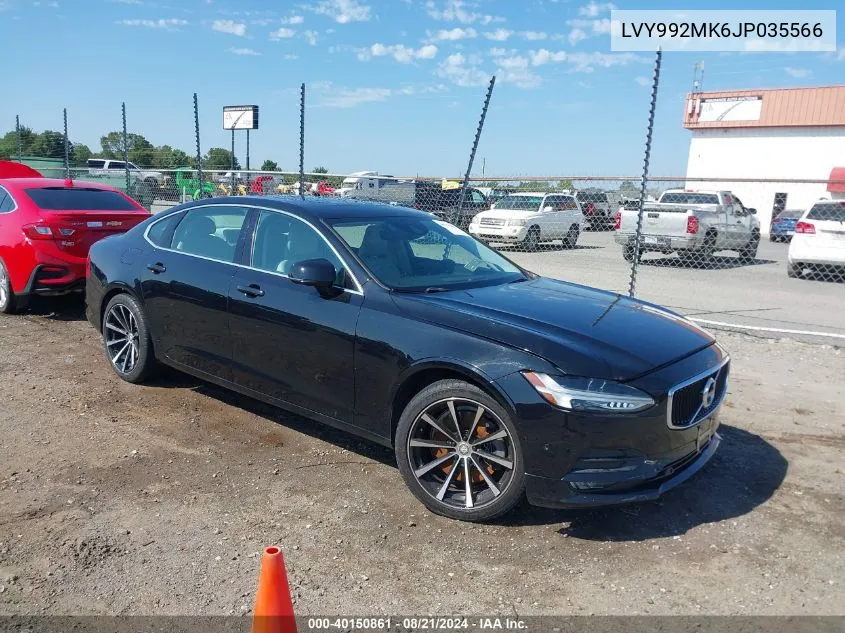 LVY992MK6JP035566 2018 Volvo S90 T6 Momentum