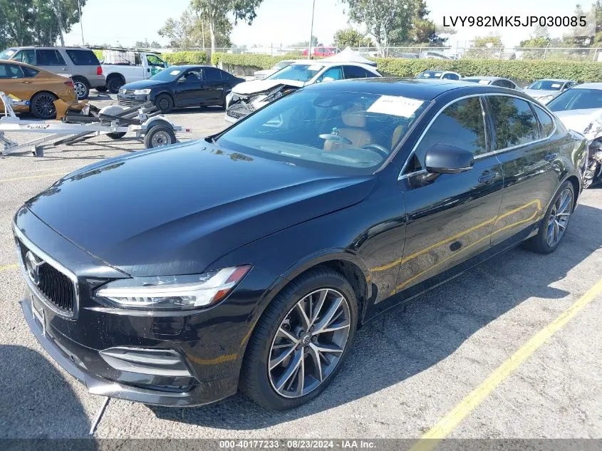 2018 Volvo S90 T5 Momentum VIN: LVY982MK5JP030085 Lot: 40177233