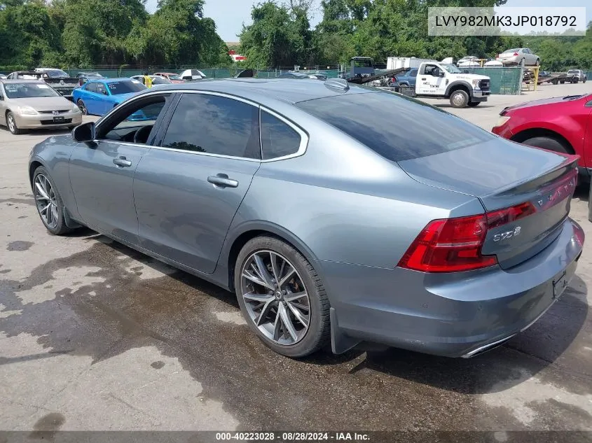 LVY982MK3JP018792 2018 Volvo S90 T5 Momentum