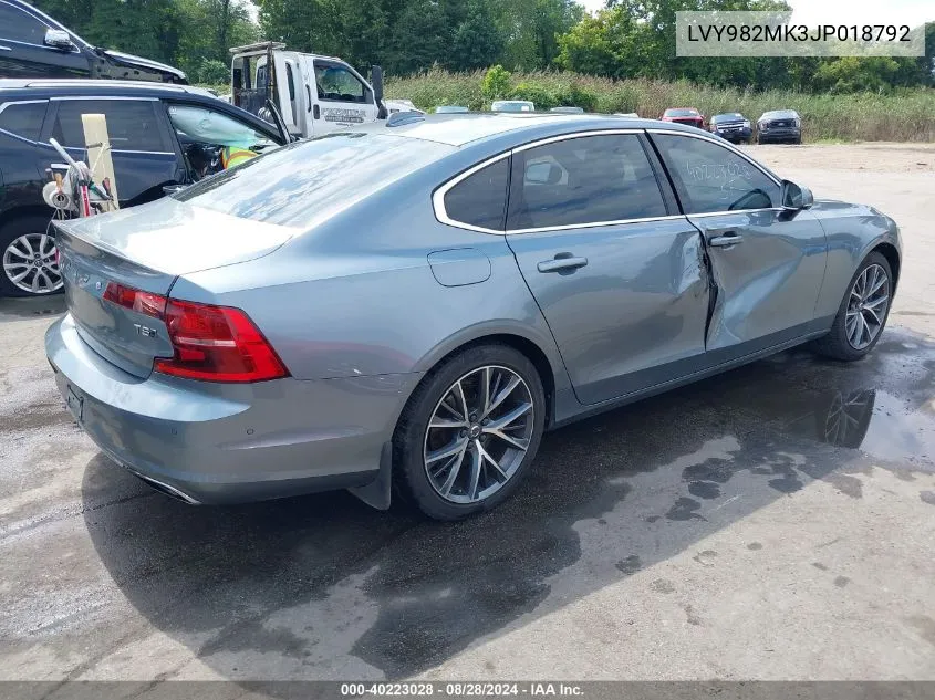 LVY982MK3JP018792 2018 Volvo S90 T5 Momentum