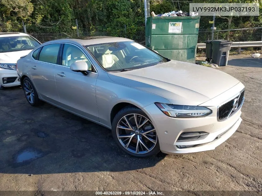 LVY992MK3JP037193 2018 Volvo S90 T6 Momentum