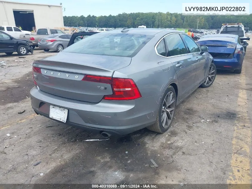 LVY982MK0JP022802 2018 Volvo S90 T5 Momentum