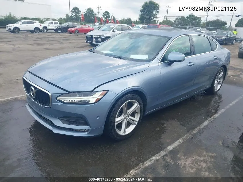 LVY982MK3JP021126 2018 Volvo S90 T5 Momentum