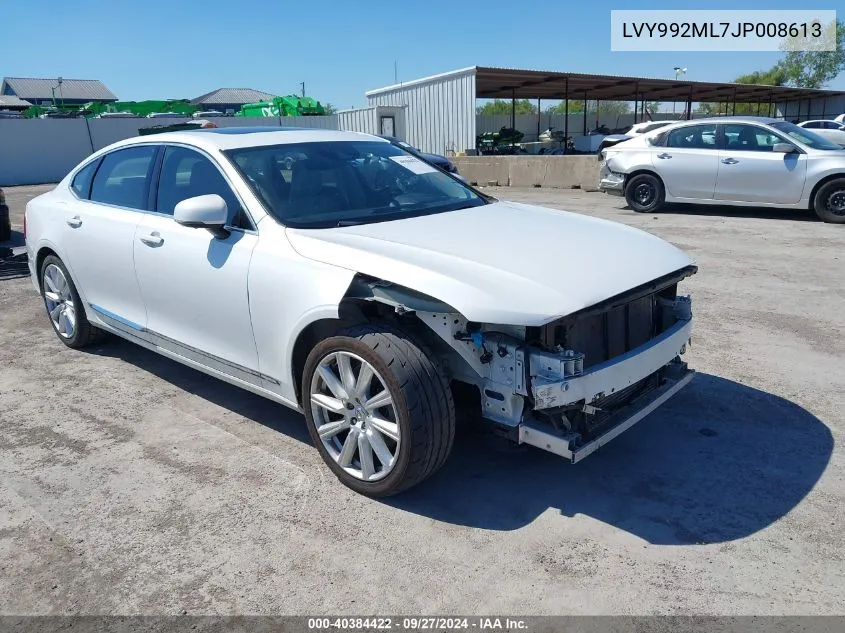 LVY992ML7JP008613 2018 Volvo S90 T6 Inscription