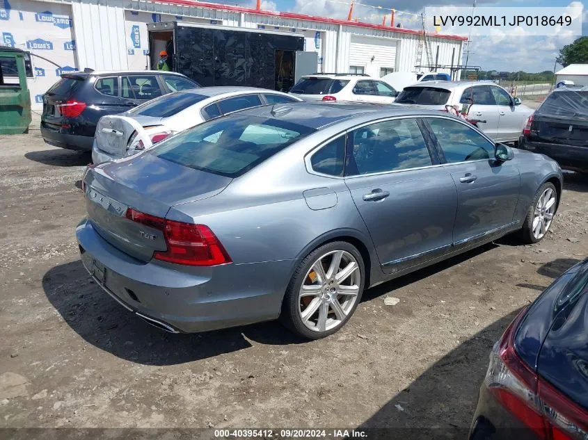 LVY992ML1JP018649 2018 Volvo S90 T6 Inscription