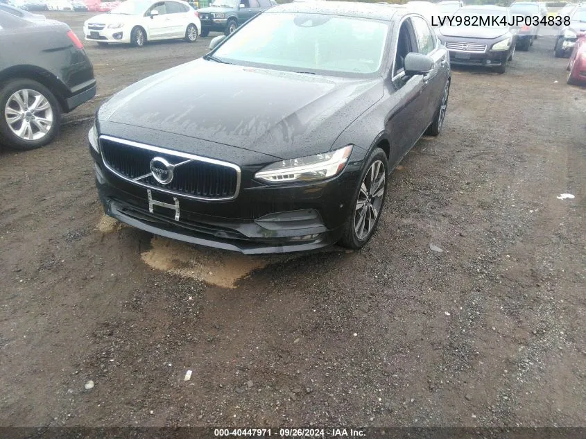 2018 Volvo S90 T5 Momentum VIN: LVY982MK4JP034838 Lot: 40447971