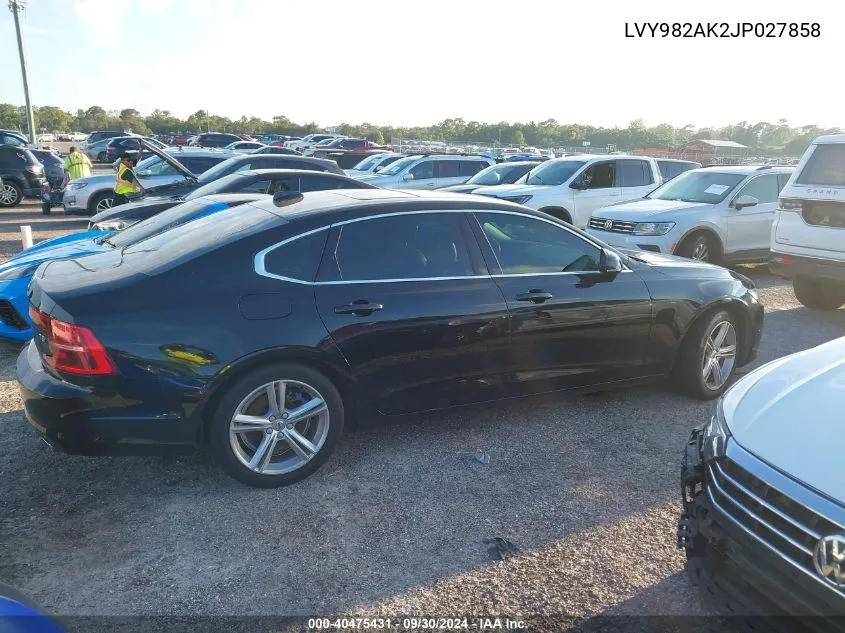 LVY982AK2JP027858 2018 Volvo S90 T5 Momentum