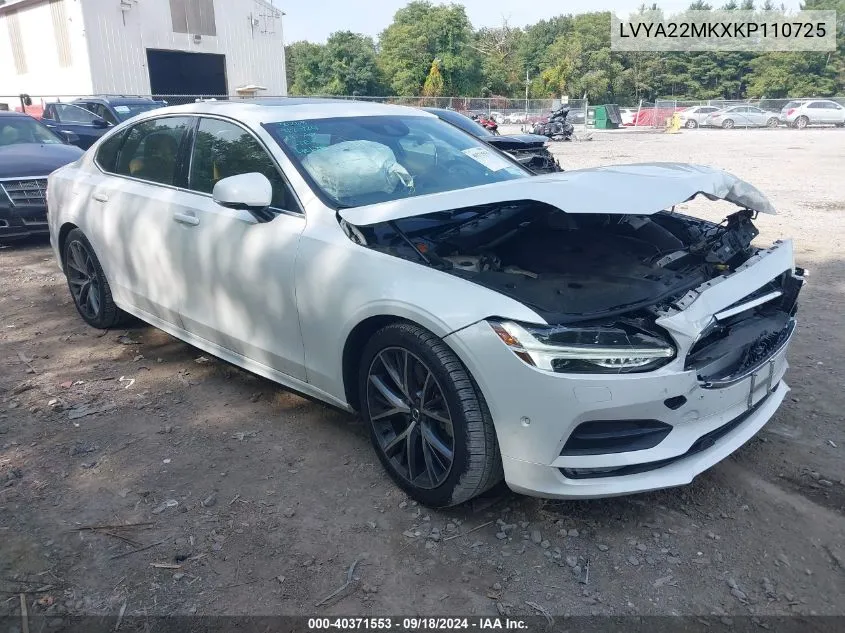 LVYA22MKXKP110725 2019 Volvo S90 T6 Momentum