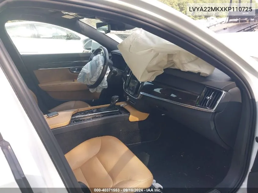 LVYA22MKXKP110725 2019 Volvo S90 T6 Momentum