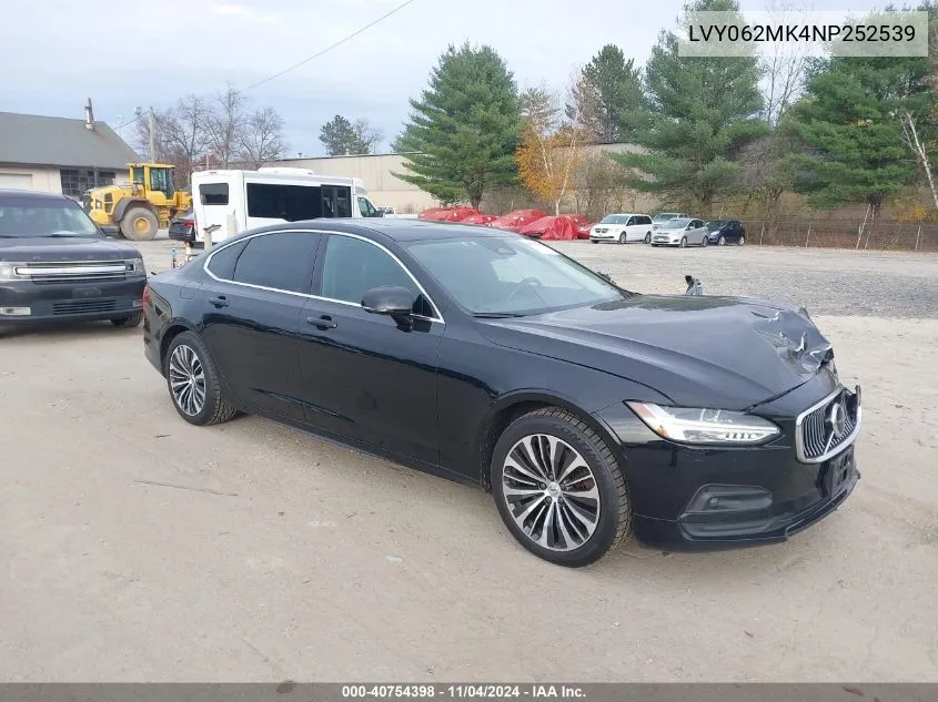 LVY062MK4NP252539 2022 Volvo S90 B6 Momentum