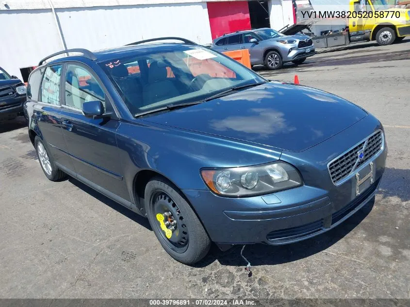 2005 Volvo V50 2.4I VIN: YV1MW382052058770 Lot: 39796891