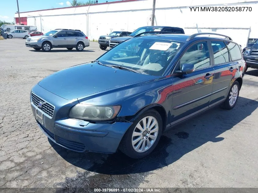 2005 Volvo V50 2.4I VIN: YV1MW382052058770 Lot: 39796891