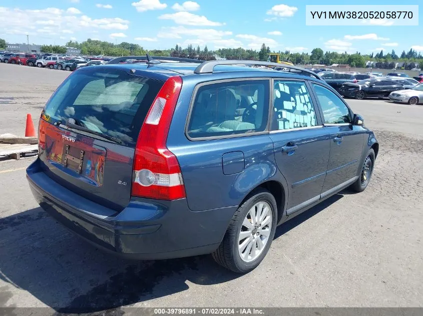 YV1MW382052058770 2005 Volvo V50 2.4I