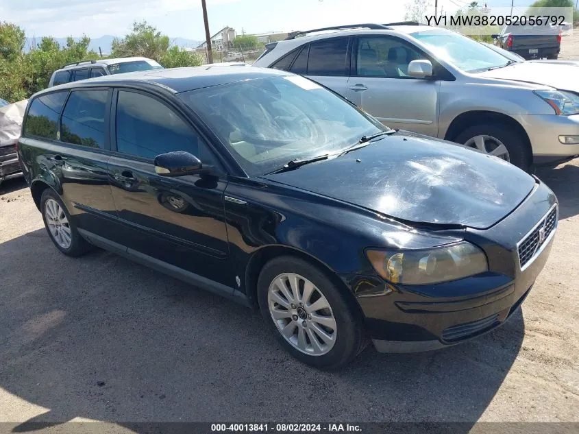 2005 Volvo V50 2.4I VIN: YV1MW382052056792 Lot: 40013841