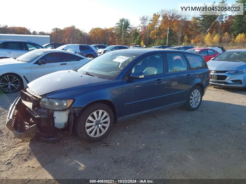 2005 Volvo V50 2.4I VIN: YV1MW390452068022 Lot: 40630221