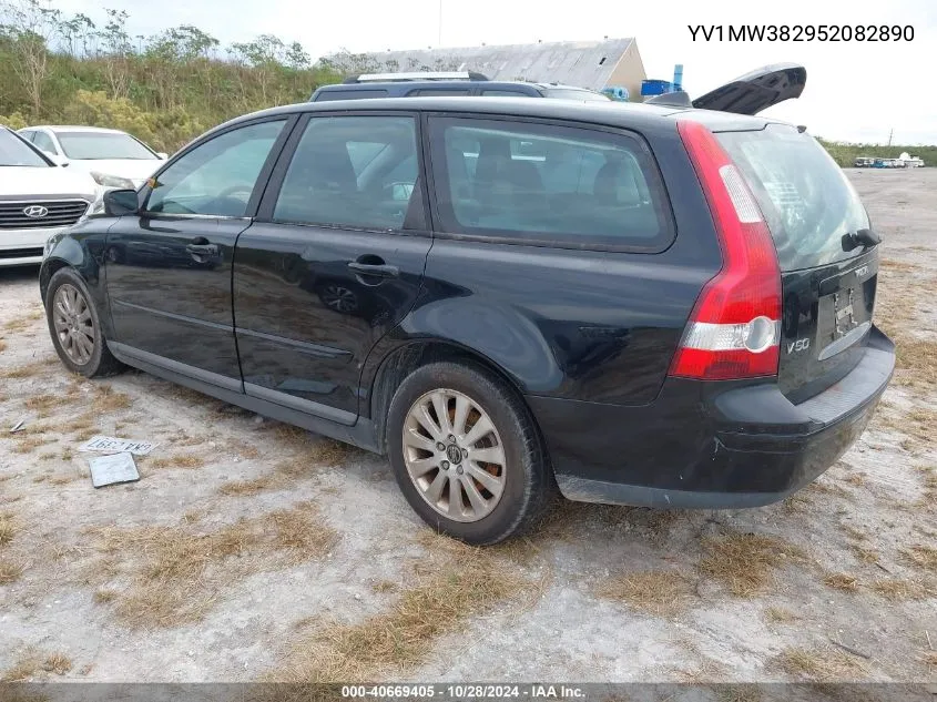 2005 Volvo V50 2.4I VIN: YV1MW382952082890 Lot: 40669405