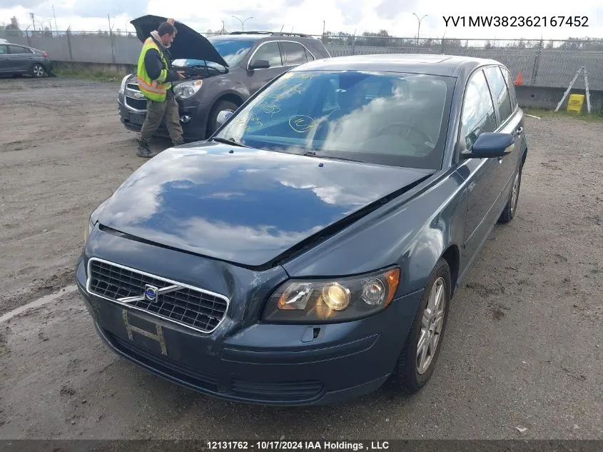 2006 Volvo V50 VIN: YV1MW382362167452 Lot: 12131762