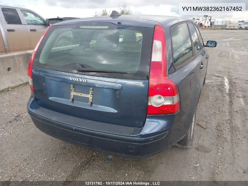 YV1MW382362167452 2006 Volvo V50