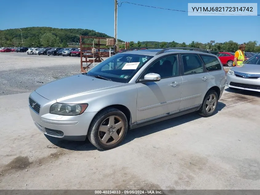 YV1MJ682172314742 2007 Volvo V50 T5