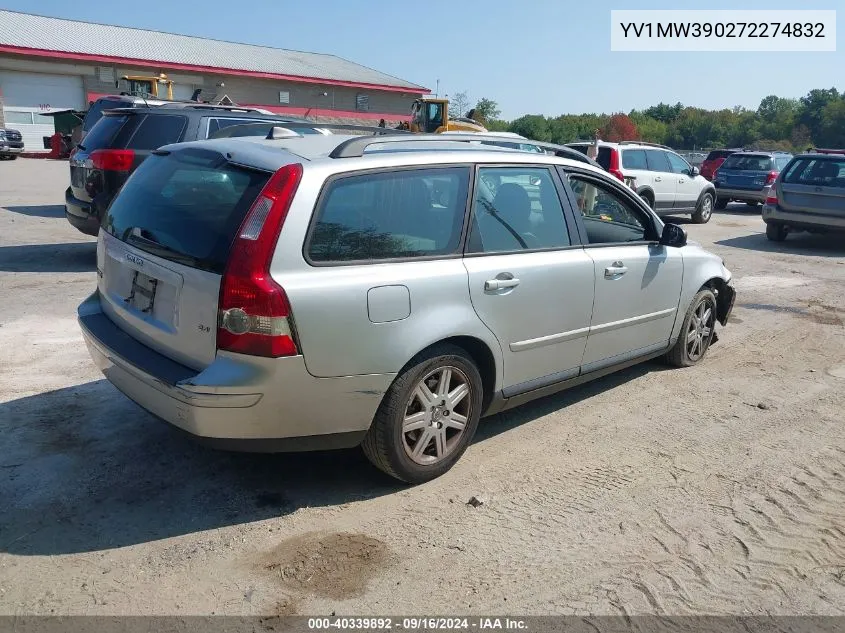 2007 Volvo V50 2.4I VIN: YV1MW390272274832 Lot: 40339892