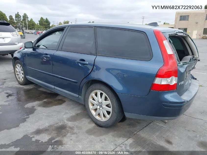 2007 Volvo V50 T5 VIN: YV1MW682X72292063 Lot: 40356570