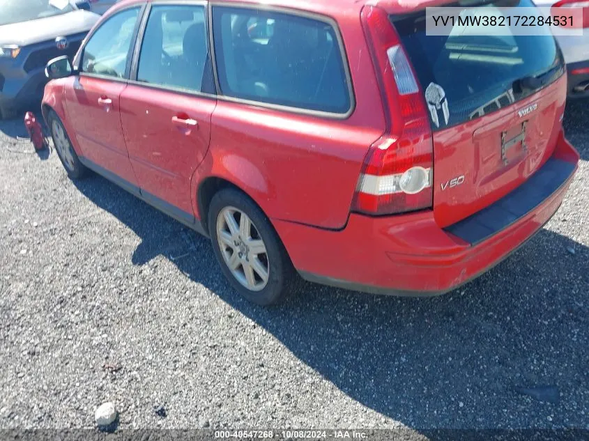 2007 Volvo V50 2.4L VIN: YV1MW382172284531 Lot: 40547268