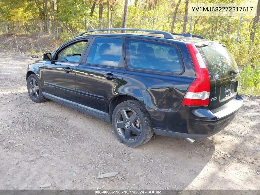 2007 Volvo V50 T5 VIN: YV1MJ682272317617 Lot: 40566198