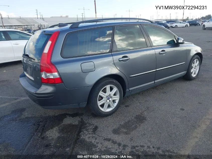 2007 Volvo V50 2.4I VIN: YV1MW390X72294231 Lot: 40711539