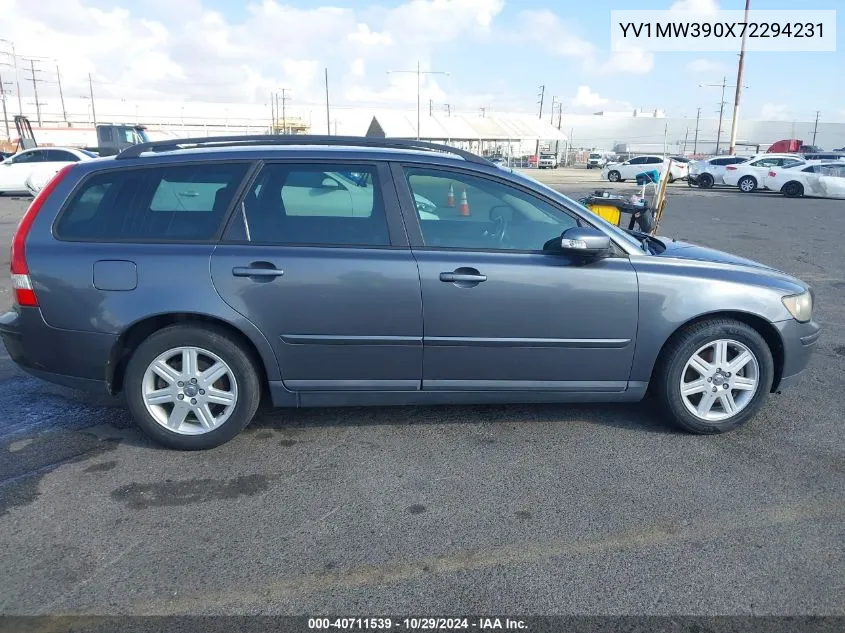 2007 Volvo V50 2.4I VIN: YV1MW390X72294231 Lot: 40711539