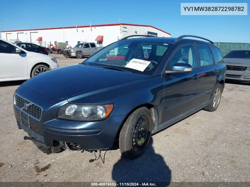 2007 Volvo V50 2.4I VIN: YV1MW382872298782 Lot: 40876833