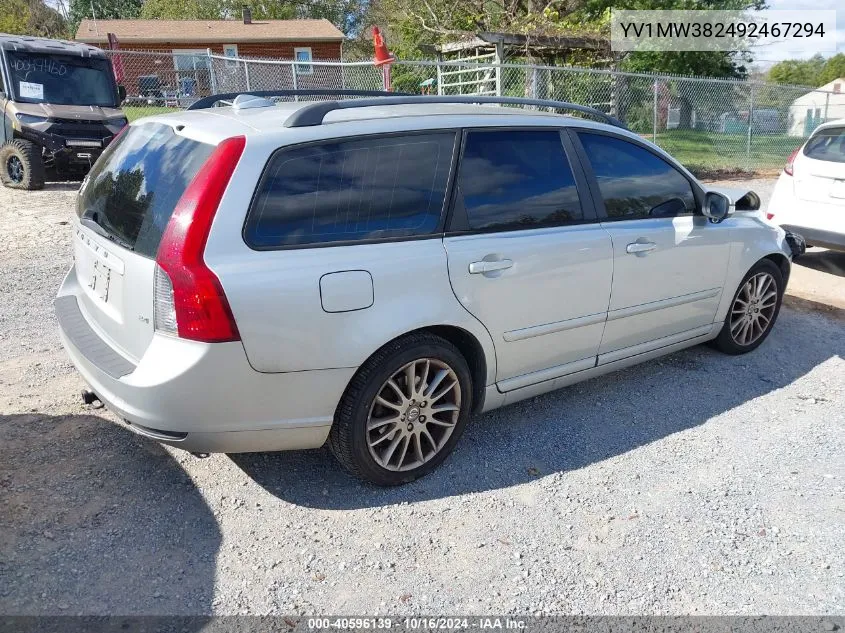 2009 Volvo V50 2.4I VIN: YV1MW382492467294 Lot: 40596139