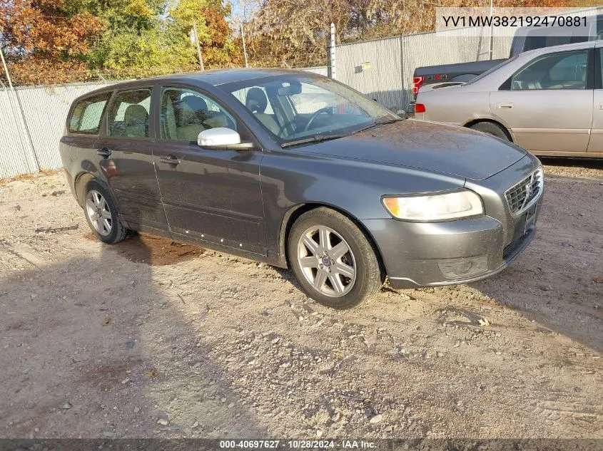 YV1MW382192470881 2009 Volvo V50 2.4I