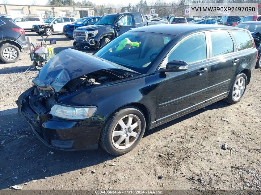 2009 Volvo V50 2.4I VIN: YV1MW390X92497090 Lot: 40863466