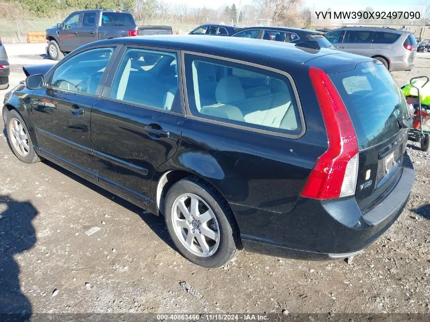 2009 Volvo V50 2.4I VIN: YV1MW390X92497090 Lot: 40863466