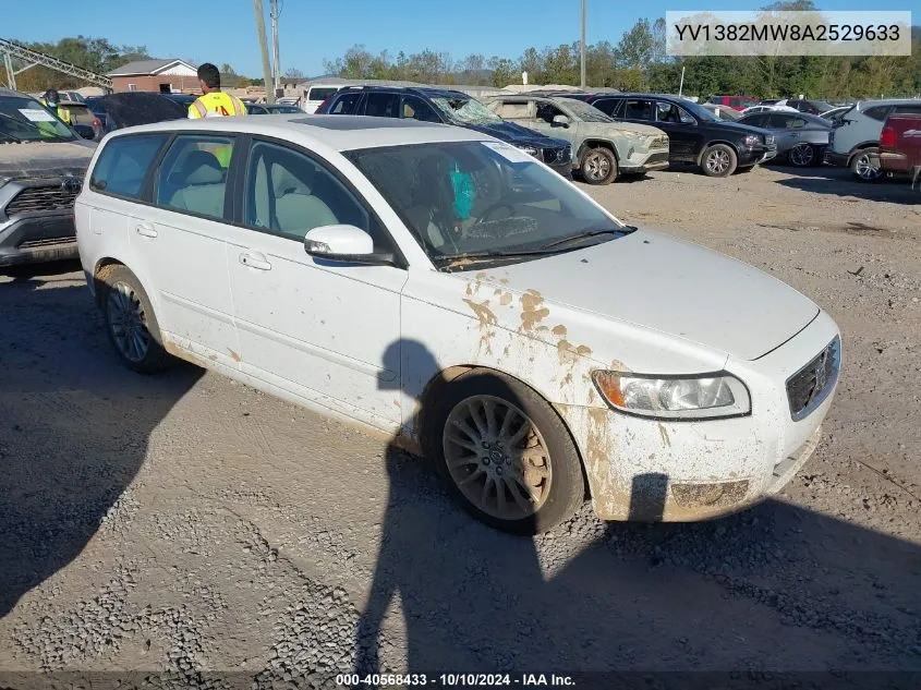 2010 Volvo V50 2.4I VIN: YV1382MW8A2529633 Lot: 40568433