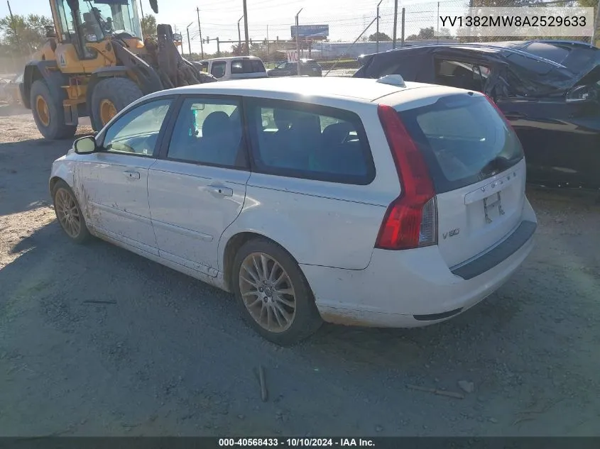 2010 Volvo V50 2.4I VIN: YV1382MW8A2529633 Lot: 40568433