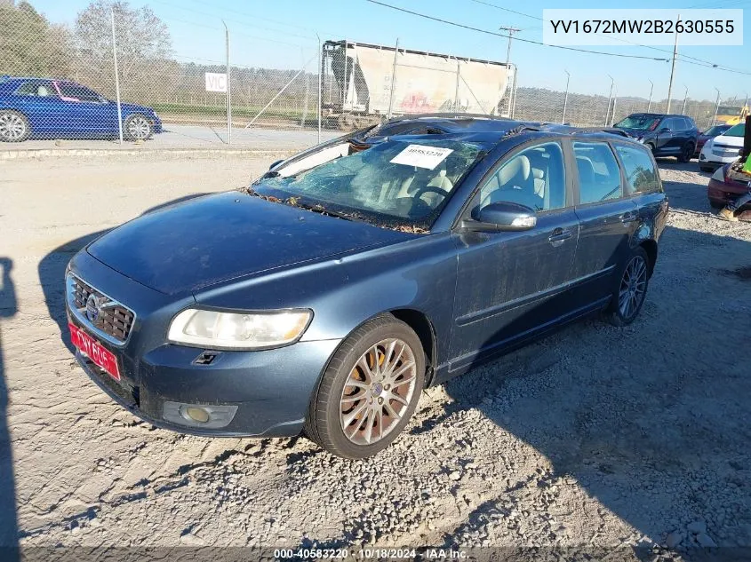 2011 Volvo V50 T5/T5 R-Design VIN: YV1672MW2B2630555 Lot: 40583220