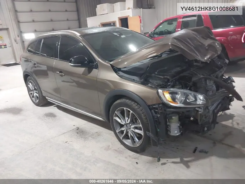 YV4612HK8G1008681 2016 Volvo V60 Cross Country Premier