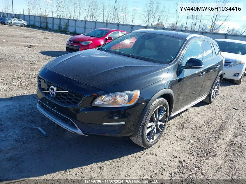 2017 Volvo V60 Cross Country VIN: YV440MWK6H1034416 Lot: 12149796