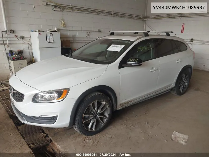 YV440MWK4H1039937 2017 Volvo V60 Cross Country T5