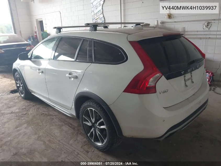 YV440MWK4H1039937 2017 Volvo V60 Cross Country T5