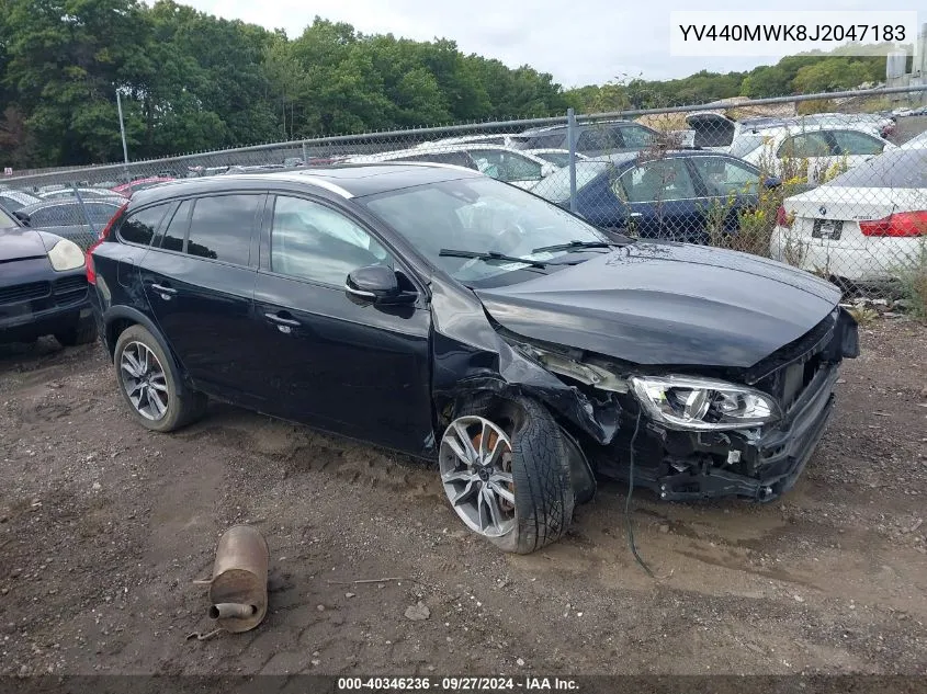 YV440MWK8J2047183 2018 Volvo V60 Cross Country Premier