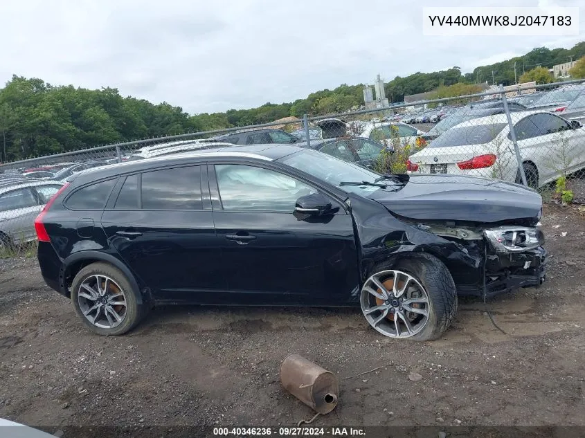 YV440MWK8J2047183 2018 Volvo V60 Cross Country Premier