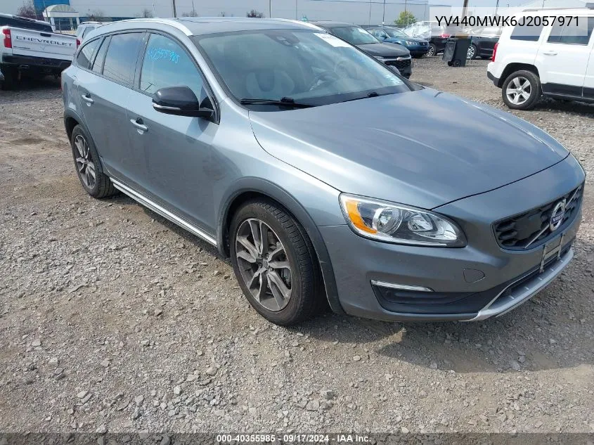 2018 Volvo V60 Cross Country T5 VIN: YV440MWK6J2057971 Lot: 40355985