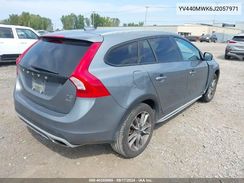 2018 Volvo V60 Cross Country T5 VIN: YV440MWK6J2057971 Lot: 40355985